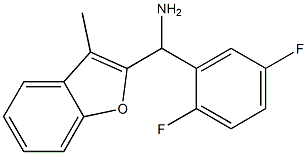 (2,5-difluorophenyl)(3-methyl-1-benzofuran-2-yl)methanamine Struktur