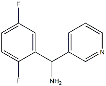 (2,5-difluorophenyl)(pyridin-3-yl)methanamine 结构式