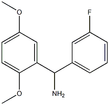 (2,5-dimethoxyphenyl)(3-fluorophenyl)methanamine,,结构式