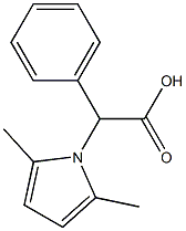 (2,5-dimethyl-1H-pyrrol-1-yl)(phenyl)acetic acid Structure