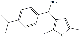 (2,5-dimethylthiophen-3-yl)[4-(propan-2-yl)phenyl]methanamine,,结构式