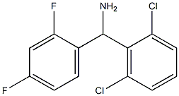 (2,6-dichlorophenyl)(2,4-difluorophenyl)methanamine Structure