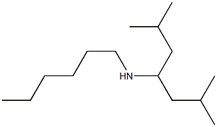 (2,6-dimethylheptan-4-yl)(hexyl)amine 化学構造式