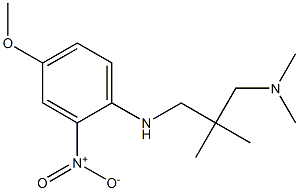 (2-{[(4-methoxy-2-nitrophenyl)amino]methyl}-2-methylpropyl)dimethylamine Structure