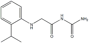 (2-{[2-(propan-2-yl)phenyl]amino}acetyl)urea,,结构式