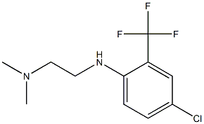 (2-{[4-chloro-2-(trifluoromethyl)phenyl]amino}ethyl)dimethylamine Structure