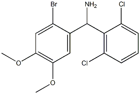(2-bromo-4,5-dimethoxyphenyl)(2,6-dichlorophenyl)methanamine|