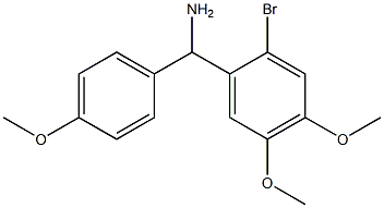  (2-bromo-4,5-dimethoxyphenyl)(4-methoxyphenyl)methanamine