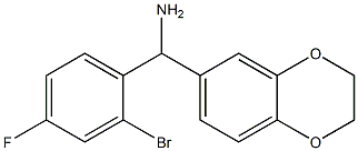 (2-bromo-4-fluorophenyl)(2,3-dihydro-1,4-benzodioxin-6-yl)methanamine