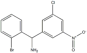 (2-bromophenyl)(3-chloro-5-nitrophenyl)methanamine,,结构式