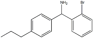 (2-bromophenyl)(4-propylphenyl)methanamine,,结构式