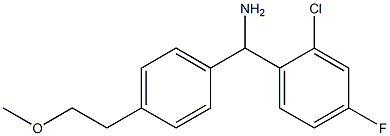 (2-chloro-4-fluorophenyl)[4-(2-methoxyethyl)phenyl]methanamine 结构式