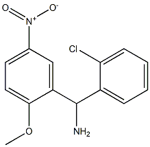 (2-chlorophenyl)(2-methoxy-5-nitrophenyl)methanamine Structure