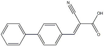  (2E)-3-(1,1'-biphenyl-4-yl)-2-cyanoacrylic acid