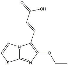 (2E)-3-(6-ethoxyimidazo[2,1-b][1,3]thiazol-5-yl)acrylic acid Structure