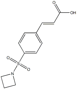 (2E)-3-[4-(azetidin-1-ylsulfonyl)phenyl]acrylic acid,,结构式
