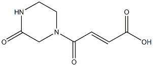 (2E)-4-oxo-4-(3-oxopiperazin-1-yl)but-2-enoic acid Structure