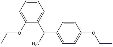 (2-ethoxyphenyl)(4-ethoxyphenyl)methanamine 结构式