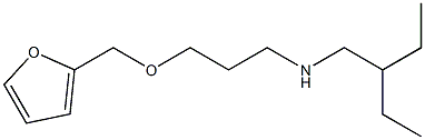 (2-ethylbutyl)[3-(furan-2-ylmethoxy)propyl]amine,,结构式