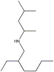 (2-ethylhexyl)(4-methylpentan-2-yl)amine Structure