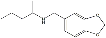 (2H-1,3-benzodioxol-5-ylmethyl)(pentan-2-yl)amine,,结构式