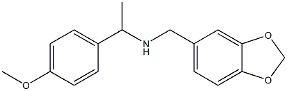 (2H-1,3-benzodioxol-5-ylmethyl)[1-(4-methoxyphenyl)ethyl]amine Structure