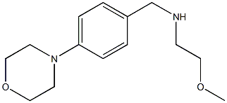 (2-methoxyethyl)({[4-(morpholin-4-yl)phenyl]methyl})amine,,结构式