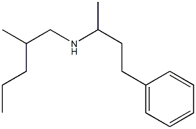 (2-methylpentyl)(4-phenylbutan-2-yl)amine 化学構造式