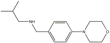 (2-methylpropyl)({[4-(morpholin-4-yl)phenyl]methyl})amine Structure