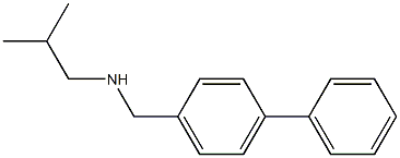 (2-methylpropyl)[(4-phenylphenyl)methyl]amine Structure