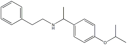 (2-phenylethyl)({1-[4-(propan-2-yloxy)phenyl]ethyl})amine 结构式