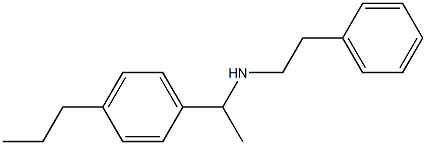 (2-phenylethyl)[1-(4-propylphenyl)ethyl]amine Struktur