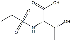 (2S,3R)-2-[(ethylsulfonyl)amino]-3-hydroxybutanoic acid Struktur