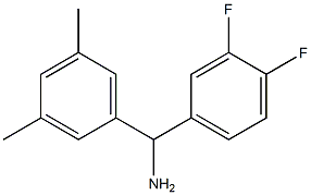 (3,4-difluorophenyl)(3,5-dimethylphenyl)methanamine Structure