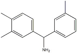 (3,4-dimethylphenyl)(3-methylphenyl)methanamine|