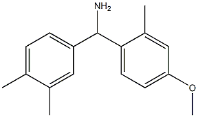 (3,4-dimethylphenyl)(4-methoxy-2-methylphenyl)methanamine|