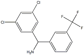 (3,5-dichlorophenyl)[3-(trifluoromethyl)phenyl]methanamine,,结构式