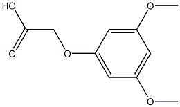 (3,5-dimethoxyphenoxy)acetic acid 化学構造式