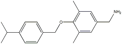 (3,5-dimethyl-4-{[4-(propan-2-yl)phenyl]methoxy}phenyl)methanamine