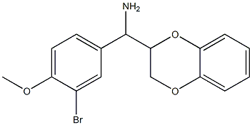 (3-bromo-4-methoxyphenyl)(2,3-dihydro-1,4-benzodioxin-2-yl)methanamine