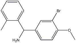 (3-bromo-4-methoxyphenyl)(2-methylphenyl)methanamine 结构式