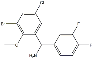 (3-bromo-5-chloro-2-methoxyphenyl)(3,4-difluorophenyl)methanamine