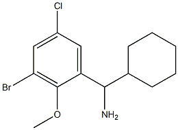 (3-bromo-5-chloro-2-methoxyphenyl)(cyclohexyl)methanamine