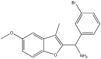  (3-bromophenyl)(5-methoxy-3-methyl-1-benzofuran-2-yl)methanamine