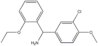 (3-chloro-4-methoxyphenyl)(2-ethoxyphenyl)methanamine