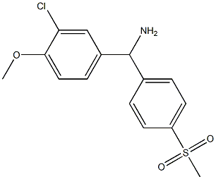 (3-chloro-4-methoxyphenyl)(4-methanesulfonylphenyl)methanamine