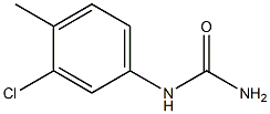 (3-chloro-4-methylphenyl)urea,,结构式