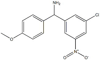 (3-chloro-5-nitrophenyl)(4-methoxyphenyl)methanamine