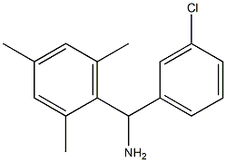 (3-chlorophenyl)(2,4,6-trimethylphenyl)methanamine Structure