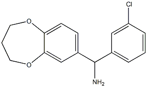 (3-chlorophenyl)(3,4-dihydro-2H-1,5-benzodioxepin-7-yl)methanamine